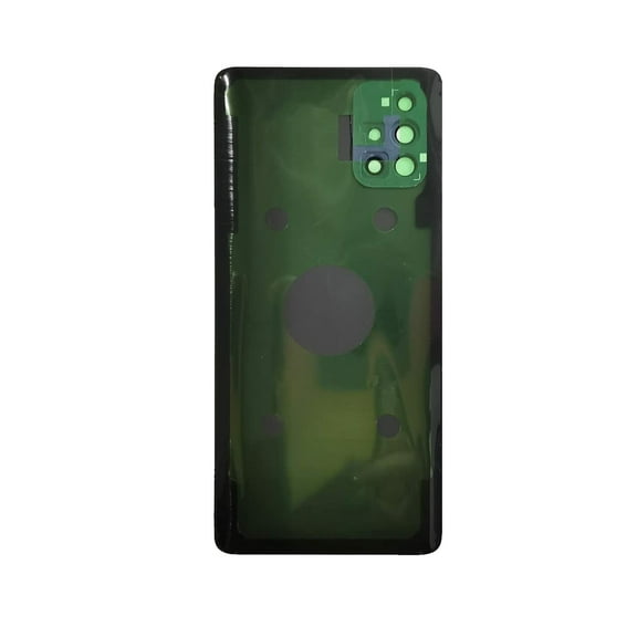 Replacement Back Cover Glass W/Camera Lens Compatible Samsung Galaxy A71 5G (A716V/2020) (Prism Bricks Black)