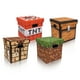 thumbnail image 1 of Juego de cubos de almacenamiento Toynk de tela Minecraft de 33 cm con tapa, 4 unidades, 1 of 5