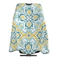 thumbnail image 5 of ZICANCN Hair Cutting Cape for Adults, Cyan Floral Motif Tribal Cape Salon Barber Cape for Hair Stylist Shampoo Capes Waterproof, 55x66 Inches, 5 of 7