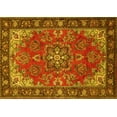 thumbnail image 1 of Ahgly Company Indoor Rectangle Medallion Yellow Traditional Area Rugs, 7' x 9', 1 of 4