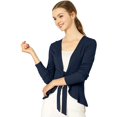 thumbnail image 1 of Cardigan Ouvert à Manches Longues à Volants Métalliques pour Femmes, 1 of 6