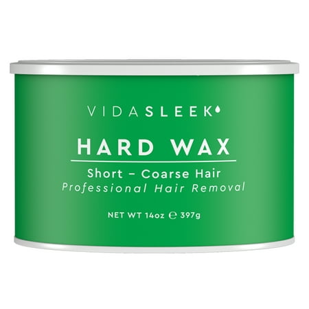 Full Body Hard Wax For Short Coarse Hairs - All Natural - Professional Size 14 oz.