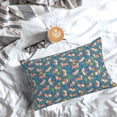 thumbnail image 5 of Rateoe Corgi with Flowers Pattern Decorative Pillow Case,Throw Pillow Covers,Plush Pillow Cover,Soft Pillow Case,Velvet Pillow Case-16"x24", 5 of 6