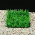 thumbnail image 3 of Unique Bargains 1 Pcs Fish Tank Artificial Grass Mat Aquarium Artificial Plastic Lawn Decoration Green 6.3x6.3 Inch, 3 of 6