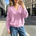 thumbnail image 5 of ABSUYY Womens V Neck Fuzzy Cardigan, Cropped Button Down Knit Jacket, Soft Lightweight Sweater Top,Size L, 5 of 5