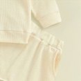 thumbnail image 4 of TOWED22 Toddler Baby Boy Fall Winter Clothes Long Sleeve Sweatshirt Pullover Tops + Joggers Pants Outfit Set Size:6-12 M,Color:Yellow, 4 of 6