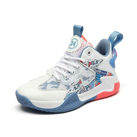 

Eashi Kid s Basketball Shoes Boys Sneakers Girls Trainers Comfort High Top Basketball Shoes for Boys(Little Kid/Big Kid)