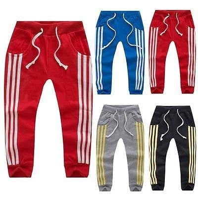 KIDS BOYS GIRLS FASHION CASUAL SPORT JOGGERS JOGGING BOTTOMS PANTS 1 2 3 4  5 6 YEARS BRAND NEW 