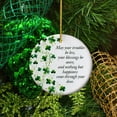 thumbnail image 4 of Kumdkd St Patrick's Day Ornament Double Sided 3.15in, Irish Blessing Quote with Four Leaf Clover & Celtic Knot, Friendship Keepsake Gift, Holiday Home Decor, 4 of 5