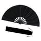 thumbnail image 3 of Abanico plegable para fiestas, ligero y portátil, adorno de abanico de mano Negro, 3 of 9