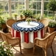 thumbnail image 4 of 4th Of July Round Tablecloth Patriotic Table Cover Waterproof Stain Resistants Reusable Washable For Independence Day Party Home Kitchen Dining Room Decor, 4 of 6