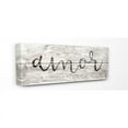 thumbnail image 2 of The Stupell Home Decor Collection Rustic Grey and White Amor Planked Look Typography Stretched Canvas Wall Art, 10 x 1.5 x 24, 2 of 4