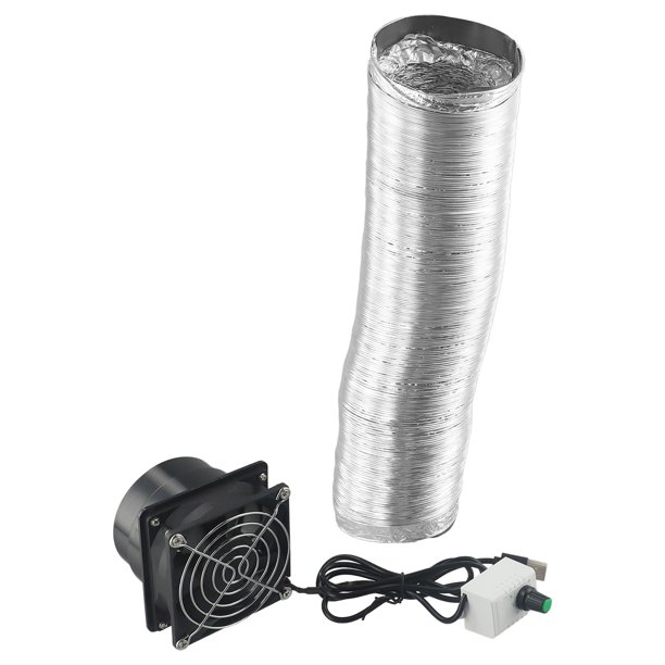 USB Fume Extractor Fan With Duct – Adjustable Speed Smoke Absorber For Soldering, Welding, And Workshop Air Cleaning (Fan + 6m Pipe)