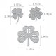 thumbnail image 2 of Troqueles MESYGK de trébol de cuatro hojas para scrapbooking, 2 of 8