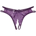 thumbnail image 2 of Baqcunre Sexy Lace Underpants Open Crotch Panties Low Waist Briefs Underwear Women'S Panties Crotchless Panties Sexy Underwear For Women,Women Clothing Womens Underwear,Color Purple, 2 of 2