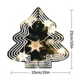 thumbnail image 7 of Stylish Metal Hanging Tree-Shaped Wind Decorations - Festive Garden Spinners with Decorative Lights & Sparkles for Yard Cheer, 7 of 7