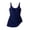 Navy #064, variant on One Piece Swimdress Swimsuits for Women Tummy Control Solid Color Swim Dresses Skirt Bathing Suit Green XL