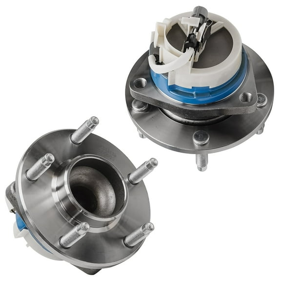 Detroit Axle - 2WD ABS Front Wheel Bearing Hubs for Chevrolet Corvette 1997-2008, Cadillac XLR 2004-2008, Replacement 2004 2005 2006 2007 Wheel Bearing and Hubs Assembly Set