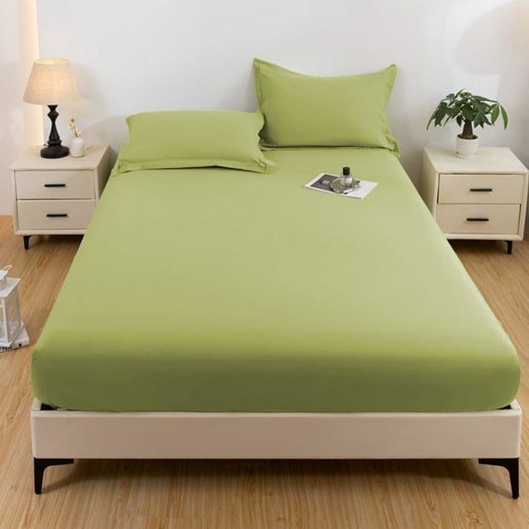 100% Cotton Sheets Queen Size - Soft Sheets, 3 Pieces Linen Sheet Set, Breathable Cooling Queen Sheets, Cotton Bed Sheets with Deep Pocket, Bedding Sheets & Pillowcases