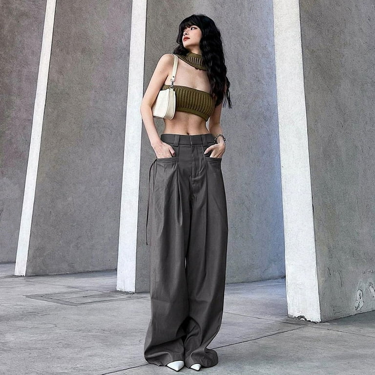 [ NERDY ]★韓国人気★WOMEN'S CARGO CROP TRACK SET NERDY | 널디 Nerdy Women's Cargo Crop Track Top Black Crop