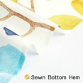 thumbnail image 5 of Boho Floral Shower Curtain for Bathroom, Colorful Leaves Fabric Shower Curtain, Abstract Watercolor Cute Botanical Decorative Shower Curtain Set with Hooks, 72x72, 5 of 6
