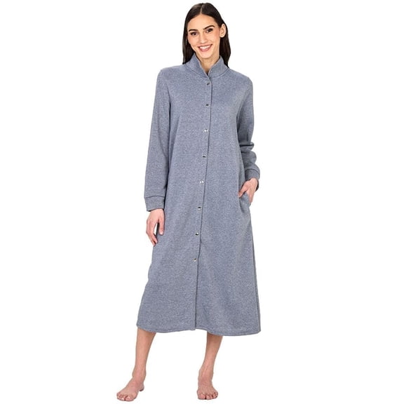 Women's Snap Front Lounger - Grey L