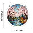 thumbnail image 3 of Tong Acrylic Puzzle Style Colored Glass Style Hanging Featuring Unique Irregular Shapes As Home Art Which Can Be Installed On Windows, 3 of 5