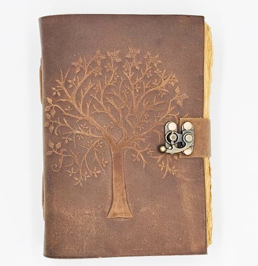 Vintage Deckle Ed Leather Bound Journal Vintage Leather Journal Tree Of Life 