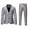 Silver, variant on Men Suits Casual Slim Fit Blazer Pants Long Sleeve Rainbow Plaid Two Piece Single Two Buttons Jacket Suit Pants Men Sets for Wedding, Party, Business