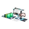 thumbnail image 2 of FREYA Magnetic Green Kid Teen Ski Goggles with Designed Straps - Bonus Lenses, 2 of 8