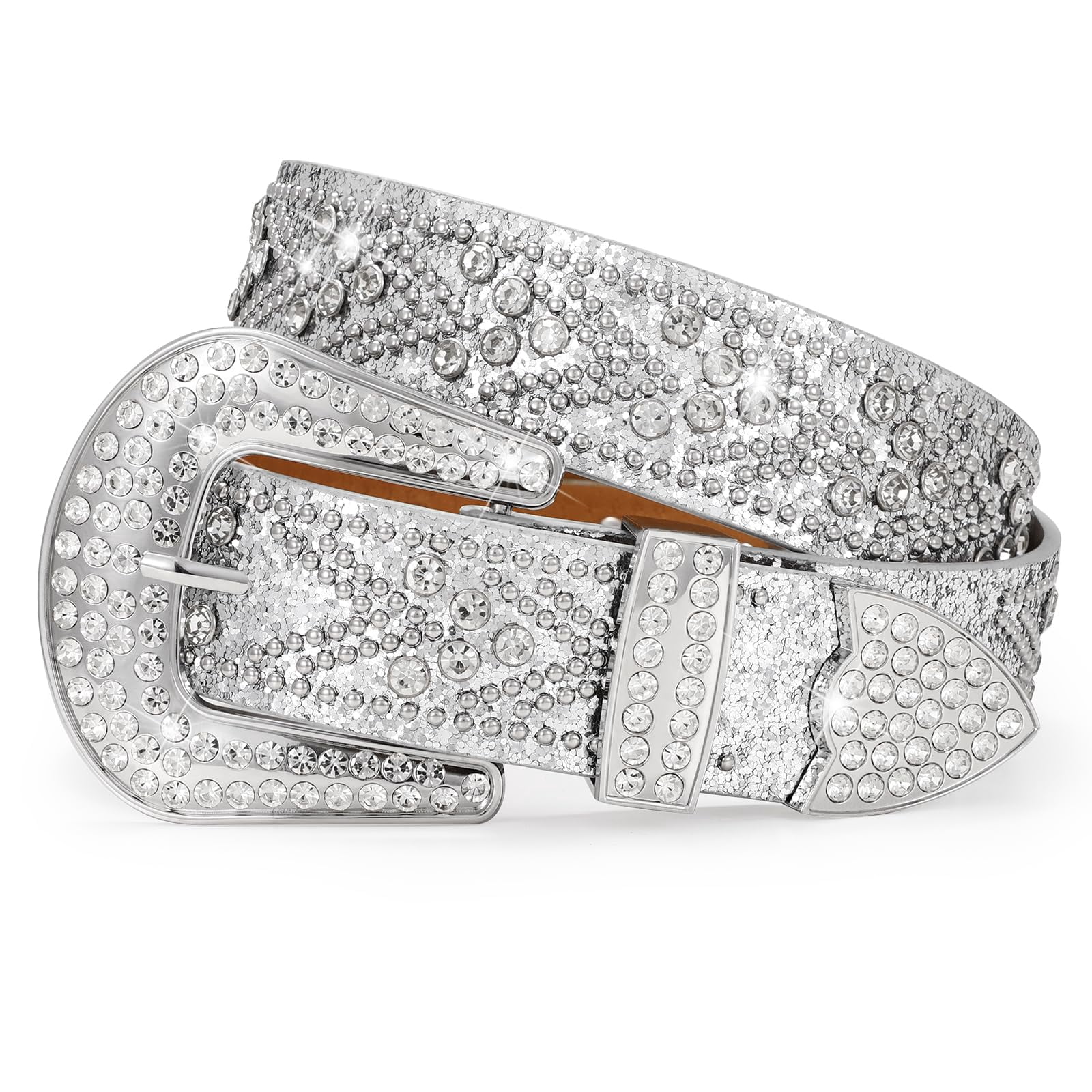 Dream Apparel Rhinestone Belt for Men and Women, Western 