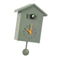 thumbnail image 1 of Reloj de pared, reloj de mesilla de noche, cuco, ¿qué hora es?, adorno con forma para niños Verde, 1 of 7