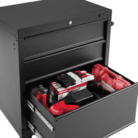 27" Hyper Tough 3-Drawer Rolling Tool Cabinet (Black)