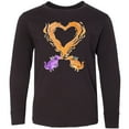 thumbnail image 3 of Inktastic Fire Heart Dragons Long Sleeve Youth T-Shirt, 3 of 5