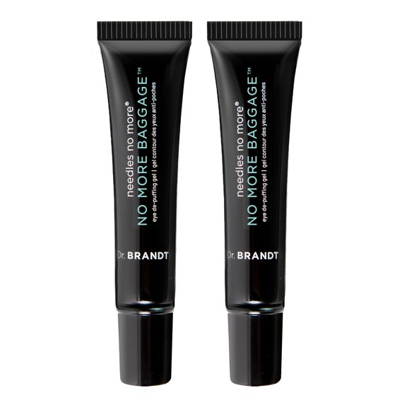 Gel antihinchazón para ojos Dr. Brandt Needles No More, 7 g, paquete de 2