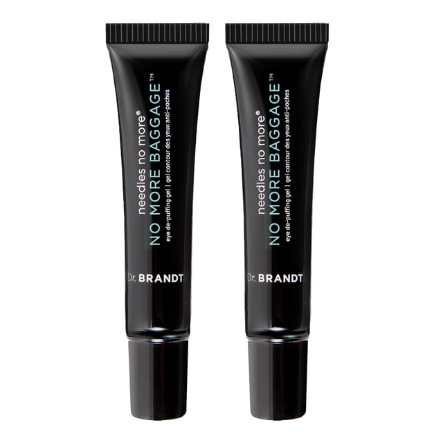 Gel antihinchazón para ojos Dr. Brandt Needles No More, 7 g, paquete de 2