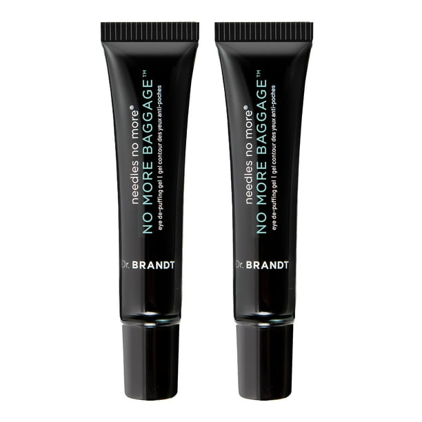 Gel antihinchazón para ojos Dr. Brandt Needles No More, 7 g, paquete de 2