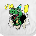 thumbnail image 4 of Inktastic I'm One Dinosaur Boys or Girls Baby Bib, 4 of 4