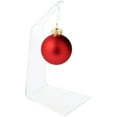 thumbnail image 2 of Plymor One-Piece Clear Bent Acrylic Ornament Hanger Display, 6.5" H (6" hanging space) (12 Pack), 2 of 5