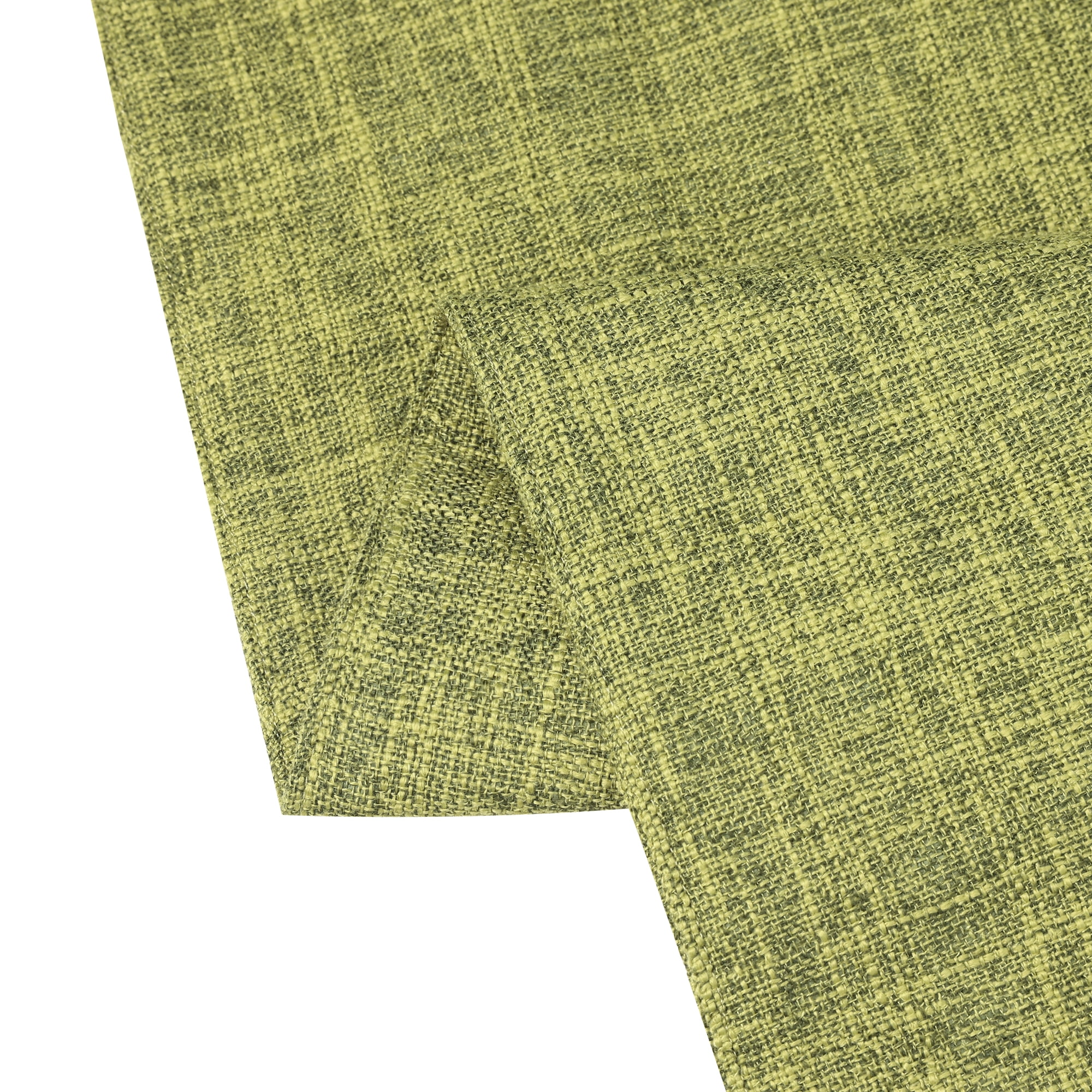 Unique Bargains 1 Pack Solid Color Table Runner Long Linen Table Banner Green 12"x63"
