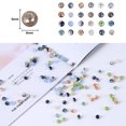 thumbnail image 4 of Cuentas De Vidrio 1200 cuentas de cristal de 0.236 in, 24 colores, cuentas de cristal facetadas Rondelle (B) Likrtyny Libre de BPA, 4 of 6