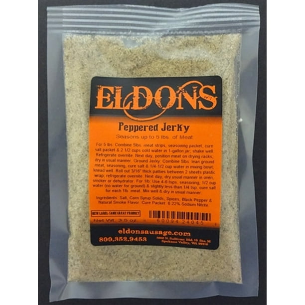 Peppered Jerky Seasoning Pepper Spice with Cure Seasons 5 Pounds of