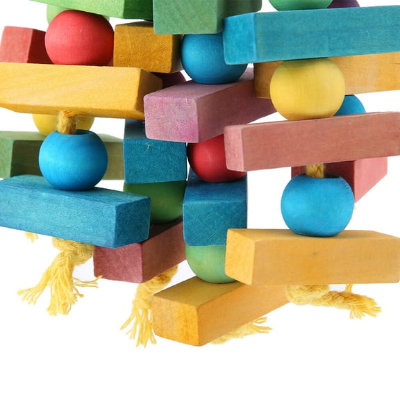 EBTOOLS Hanging Cockatoo Toys, Wooden Toy, For Parrots Birds