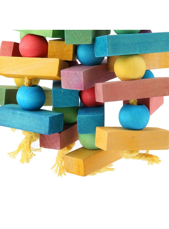EBTOOLS Hanging Cockatoo Toys, Wooden Toy, For Parrots Birds