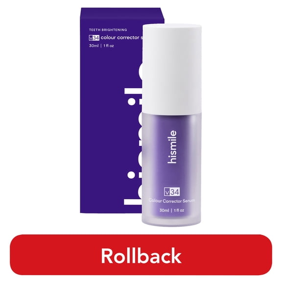 Hismile V34 Colour Corrector, Purple Toothpaste, Colour Correcting Serum, Purple Serum