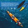 thumbnail image 4 of Pebbuoy Kayak Cover 210D Heavy Duty Waterproof Canoe Cover Fade-Resistant Kayak Accessory UV Protection Kayak Storage Cover for Canoe Paddle Board SUP, 4 of 5