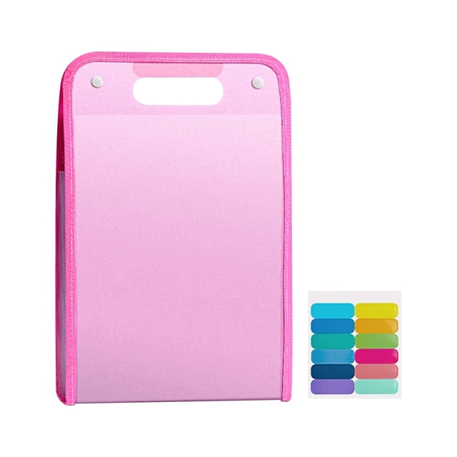 Trendy Tool Kit for Home, A Portable Bag with 13 Compartments Made Of Thickened Translucent PP Material for Storing Student Test Papers and Data Files.