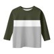 thumbnail image 2 of Blusas y camisas de manga corta con cuello redondo para verano y primavera, moda para niños pequeños, blusa lisa con cuello redondo y manga 3/4 para mujer, blusa de poliéster para niños, 2 of 5