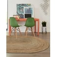 thumbnail image 5 of Unique Loom Braided Jute Collection Area Rug - Dhaka (5' 1" x 8' Oval Natural), 5 of 7