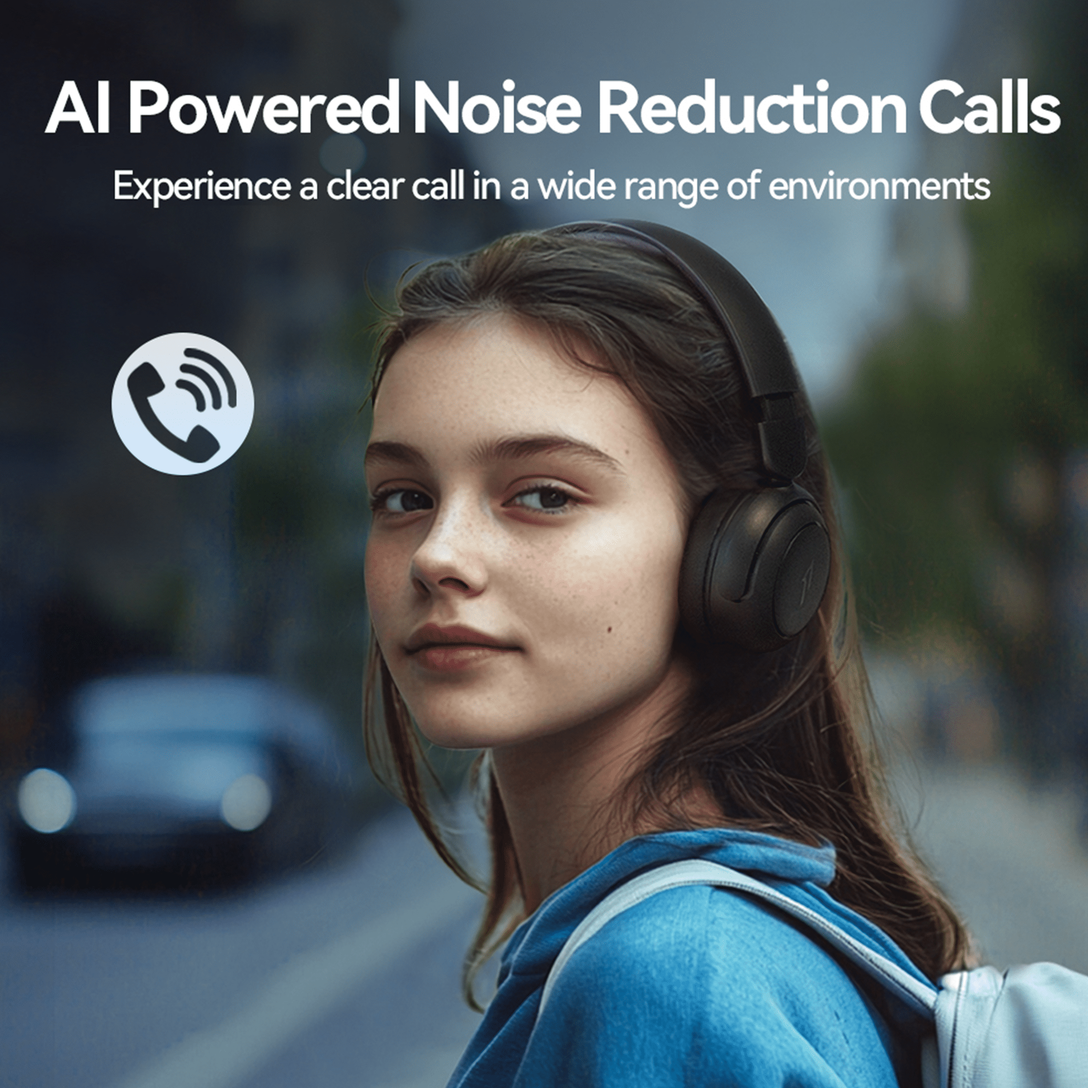 1MORE Sonoflow Mini HQ20 Noise Cancelling Bluetooth over-Ear Headphones, Black